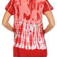 Sakkas Violet Embroidery Tie Dye Sequin Accents Blouse / Top