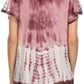 Sakkas Violet Embroidery Tie Dye Sequin Accents Blouse / Top