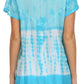 Sakkas Violet Embroidery Tie Dye Sequin Accents Blouse / Top