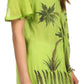 Sakkas Albina Island Relaxed Fit Embroidery Cap Sleeves Blouse / Top