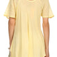 Sakkas Albina Island Relaxed Fit Embroidery Cap Sleeves Blouse / Top
