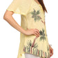 Sakkas Albina Island Relaxed Fit Embroidery Cap Sleeves Blouse / Top