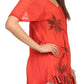 Sakkas Albina Island Relaxed Fit Embroidery Cap Sleeves Blouse / Top