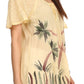 Sakkas Albina Island Relaxed Fit Embroidery Cap Sleeves Blouse / Top