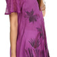 Sakkas Albina Island Relaxed Fit Embroidery Cap Sleeves Blouse / Top