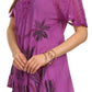 Sakkas Albina Island Relaxed Fit Embroidery Cap Sleeves Blouse / Top