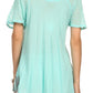 Sakkas Albina Island Relaxed Fit Embroidery Cap Sleeves Blouse / Top