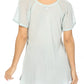 Sakkas Albina Island Relaxed Fit Embroidery Cap Sleeves Blouse / Top