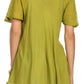 Sakkas Albina Island Relaxed Fit Embroidery Cap Sleeves Blouse / Top