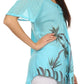 Sakkas Albina Island Relaxed Fit Embroidery Cap Sleeves Blouse / Top