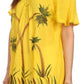 Sakkas Albina Island Relaxed Fit Embroidery Cap Sleeves Blouse / Top