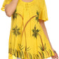 Sakkas Albina Island Relaxed Fit Embroidery Cap Sleeves Blouse / Top