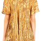 Sakkas Zoya Marbled Embroidery  Cap Sleeves Blouse / Top