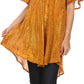 Sakkas Zoya Marbled Embroidery  Cap Sleeves Blouse / Top