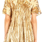 Sakkas Zoya Marbled Embroidery  Cap Sleeves Blouse / Top