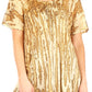 Sakkas Zoya Marbled Embroidery  Cap Sleeves Blouse / Top