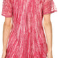Sakkas Zoya Marbled Embroidery  Cap Sleeves Blouse / Top