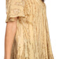 Sakkas Zoya Marbled Embroidery  Cap Sleeves Blouse / Top