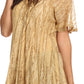 Sakkas Zoya Marbled Embroidery  Cap Sleeves Blouse / Top