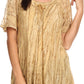 Sakkas Zoya Marbled Embroidery  Cap Sleeves Blouse / Top