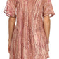 Sakkas Zoya Marbled Embroidery  Cap Sleeves Blouse / Top