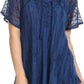 Sakkas Zoya Marbled Embroidery  Cap Sleeves Blouse / Top