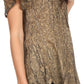 Sakkas Zoya Marbled Embroidery  Cap Sleeves Blouse / Top