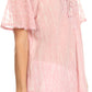 Sakkas Zoya Marbled Embroidery  Cap Sleeves Blouse / Top