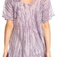 Sakkas Zoya Marbled Embroidery  Cap Sleeves Blouse / Top
