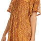 Sakkas Zoya Marbled Embroidery  Cap Sleeves Blouse / Top