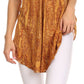 Sakkas Zoya Marbled Embroidery  Cap Sleeves Blouse / Top