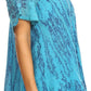 Sakkas Zoya Marbled Embroidery  Cap Sleeves Blouse / Top