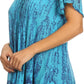 Sakkas Zoya Marbled Embroidery  Cap Sleeves Blouse / Top