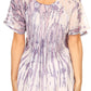 Sakkas Zoya Marbled Embroidery  Cap Sleeves Blouse / Top