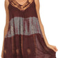 Sakkas Nita Batik Relaxed Fit Scoop Neck Sleeveless Top