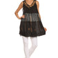 Sakkas Nita Batik Relaxed Fit Scoop Neck Sleeveless Top