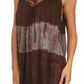Sakkas Nita Batik Relaxed Fit Scoop Neck Sleeveless Top