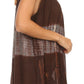 Sakkas Nita Batik Relaxed Fit Scoop Neck Sleeveless Top