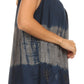 Sakkas Nita Batik Relaxed Fit Scoop Neck Sleeveless Top
