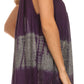 Sakkas Nita Batik Relaxed Fit Scoop Neck Sleeveless Top