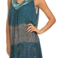 Sakkas Nita Batik Relaxed Fit Scoop Neck Sleeveless Top