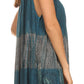 Sakkas Nita Batik Relaxed Fit Scoop Neck Sleeveless Top