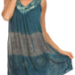 Sakkas Nita Batik Relaxed Fit Scoop Neck Sleeveless Top