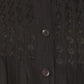 Sakkas Button Down Embroidered Short Sleeve Semi-Sheer Gauzy Cotton Top / Blouse