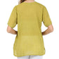 Sakkas Button Down Embroidered Short Sleeve Semi-Sheer Gauzy Cotton Top / Blouse