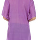 Sakkas Button Down Embroidered Short Sleeve Semi-Sheer Gauzy Cotton Top / Blouse