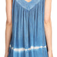 Sakkas Ruth Sequin Embroidered Batik Relaxed Fit Sleeveless V-Neck Top