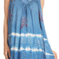 Sakkas Ruth Sequin Embroidered Batik Relaxed Fit Sleeveless V-Neck Top