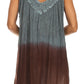 Sakkas Merida Ombre Relaxed Fit Sleeveless V-Neck Blouse