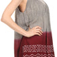 Sakkas Merida Ombre Relaxed Fit Sleeveless V-Neck Blouse